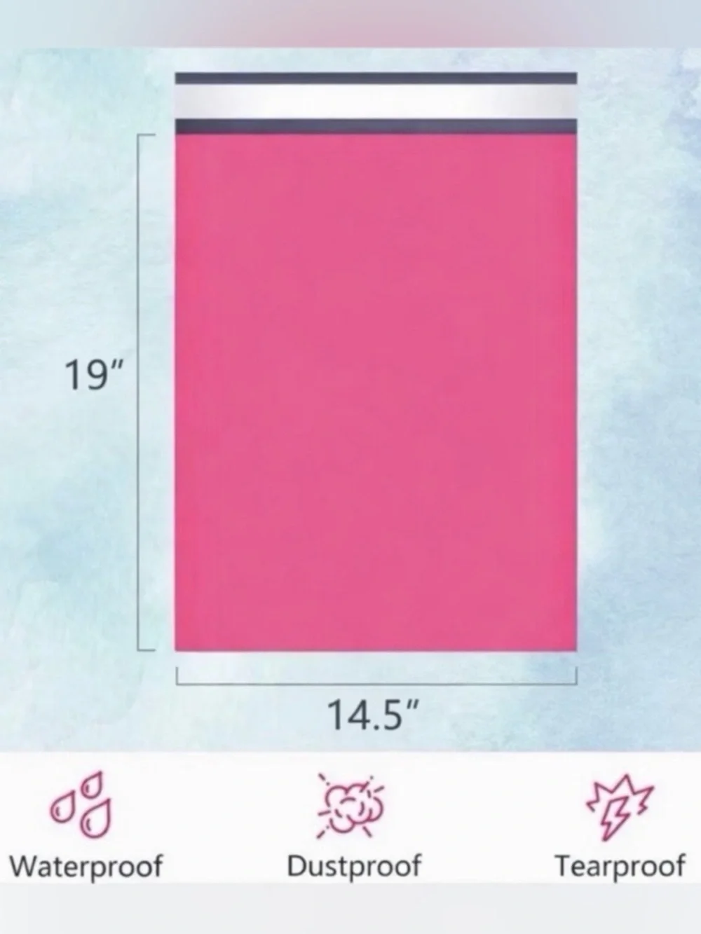 25PC XL Poly Mailers 14.5”x19”